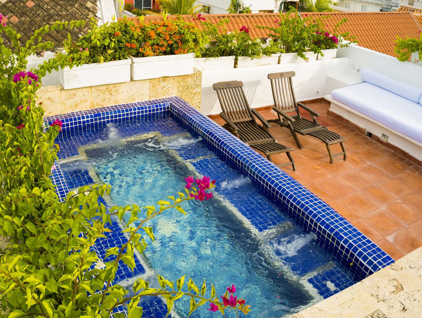 Rooftop with private pool