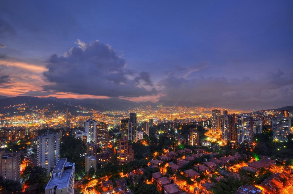 Medellín by night