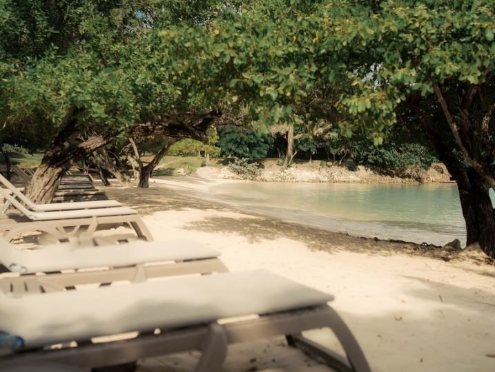 Private Beach at Luxury Island Villa