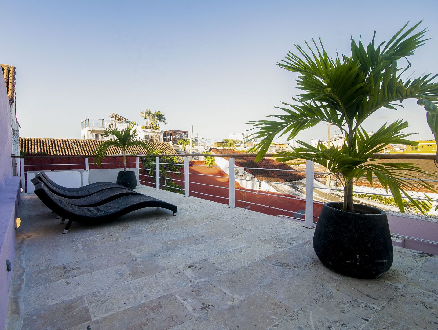 View from the rooftop in Cartagena