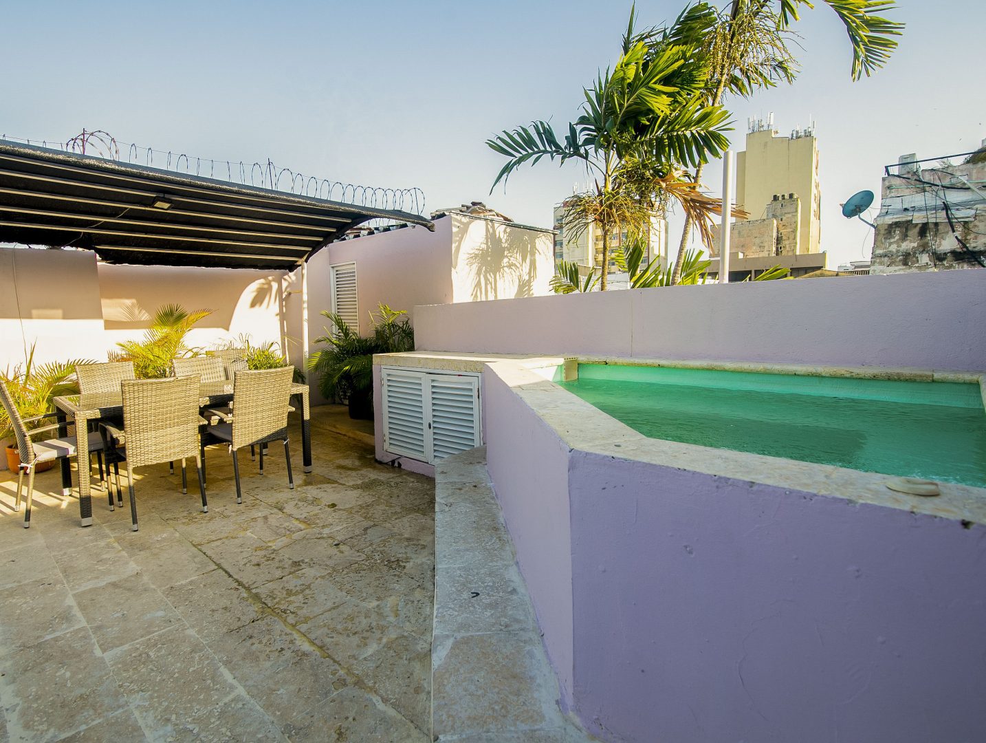 Rooftop jacuzzi at your villa