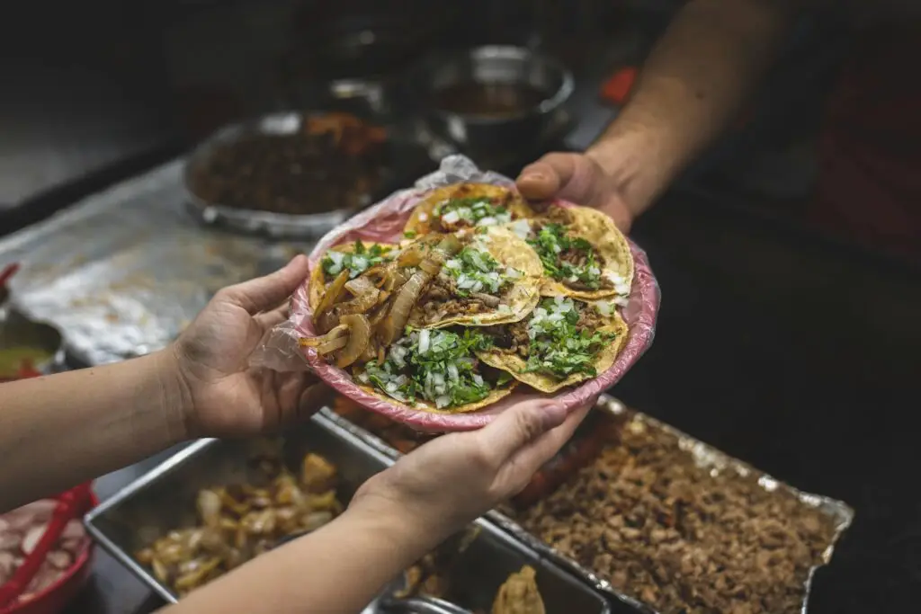 Authentic mexican tacos