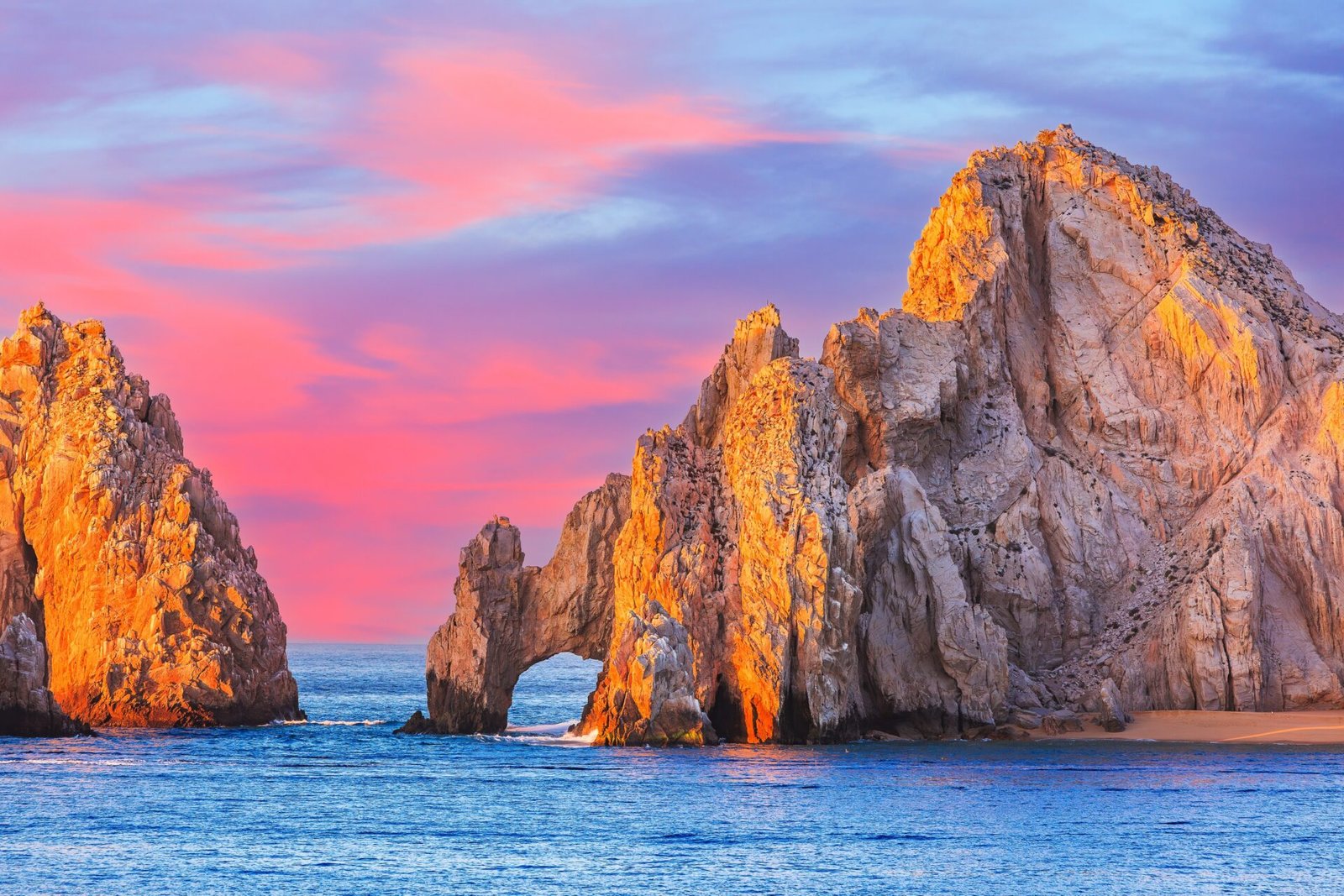 Los Arcos rock formation in Cabo San Lucas Mexico along the Mexican Riviera