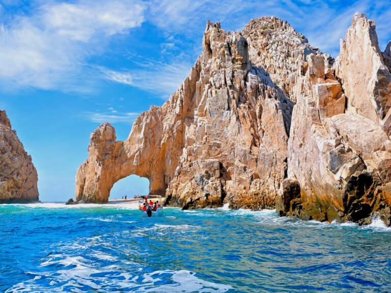 The Arch of Cabo San Lucas, Mexico overlooking the Sea of Cortez and Pacific Ocean