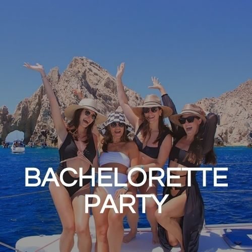 Bachelorette party in Cabo San Lucas with friends enjoying a luxury getaway
