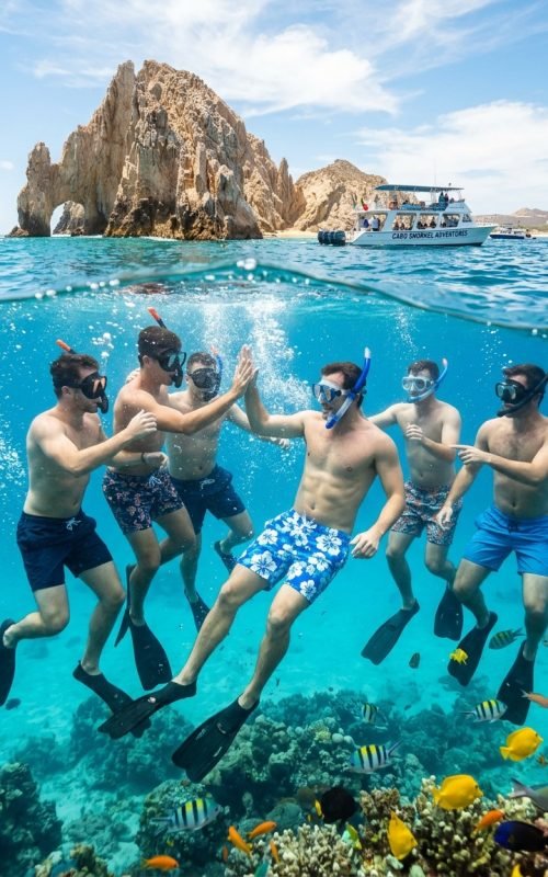 Scuba diving tour in Cabo San Lucas exploring vibrant marine life and underwater reefs